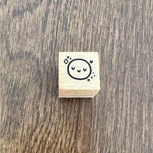 TCMC thecoffeemonsterzco peaceful Emoti wooden stamp